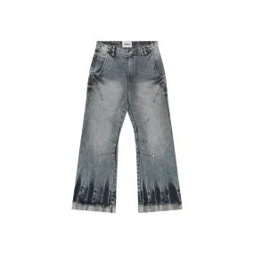 Darts Flared Jeans-Stone Grey - RTW