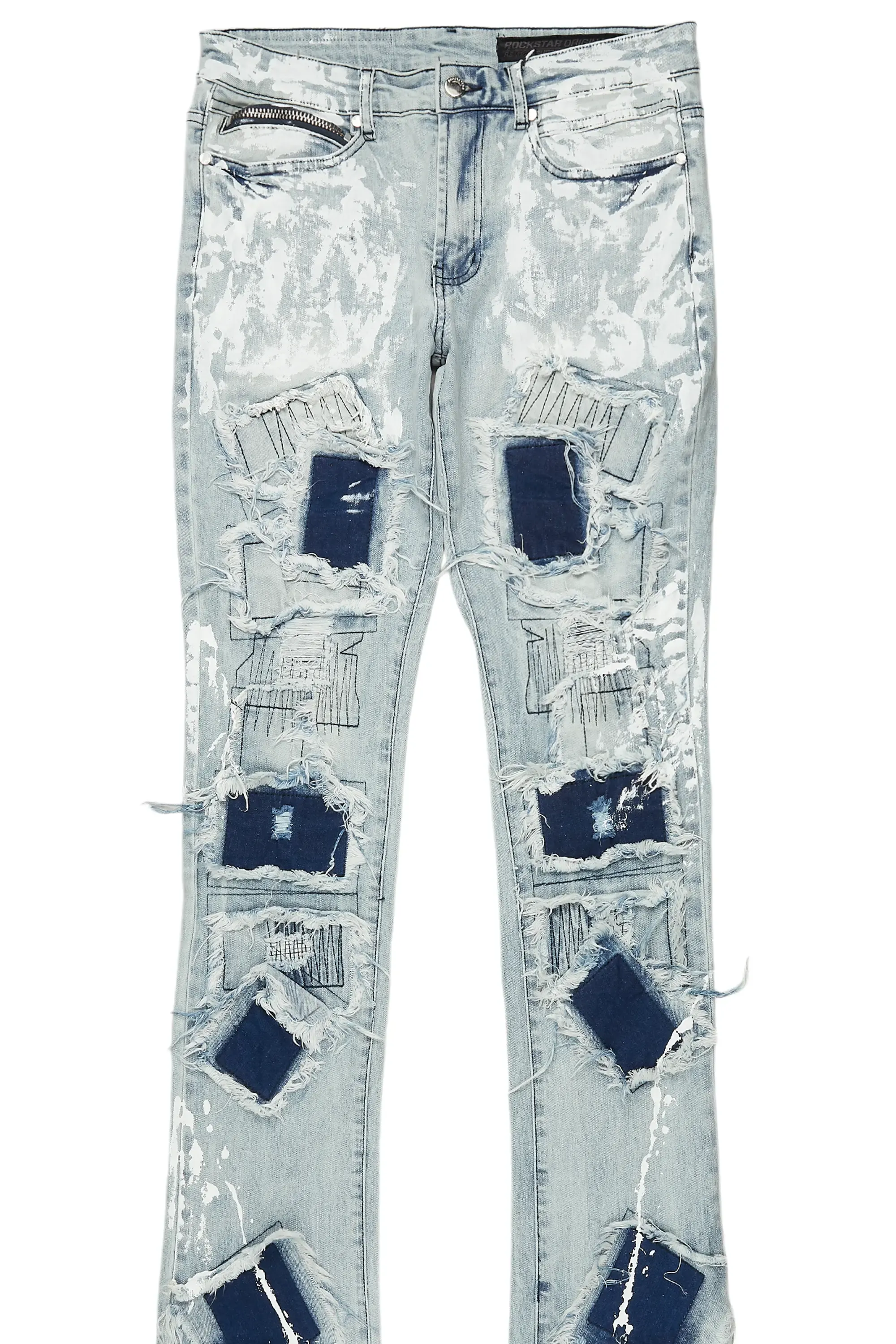 Dave Blue Painter Super Stacked Flare Jean