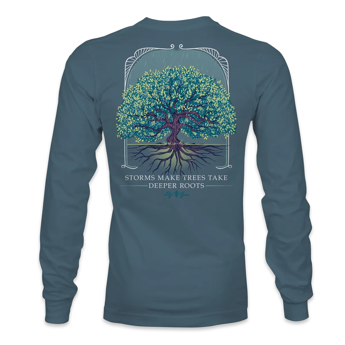 Deeper Roots - Inspirational Tree LONG SLEEVE T-Shirt