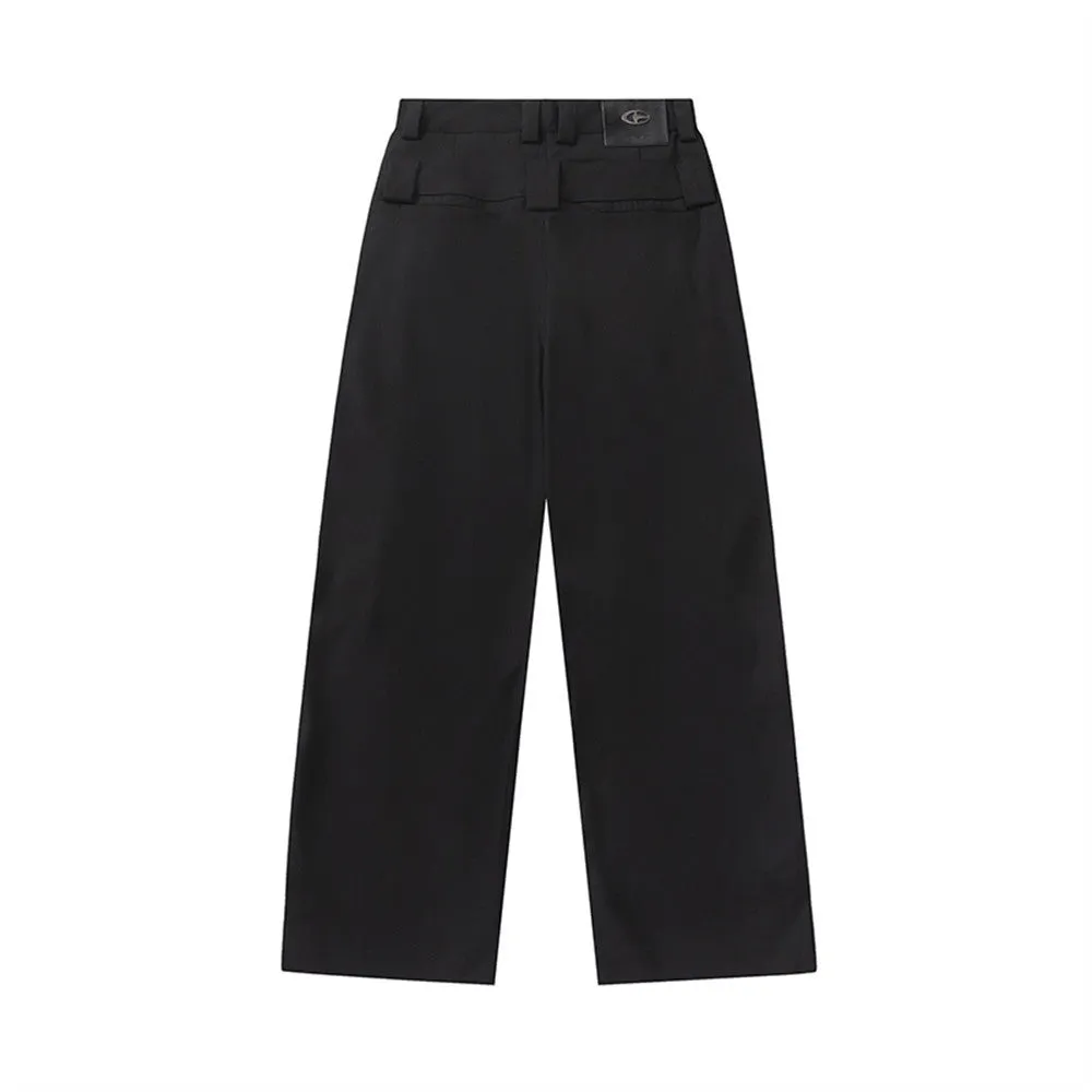 Design Pleated Suit Pants Men's Minority Fashion