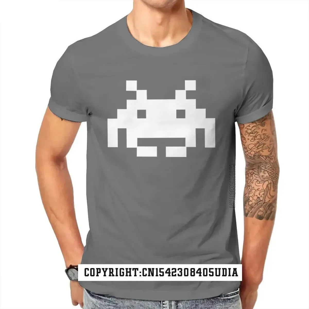 Don't Invade My Space Newest Tshirts Space Invaders Arcade Streetwear T Shirt Classic Mens Tops & Tees Street Top T-Shirts