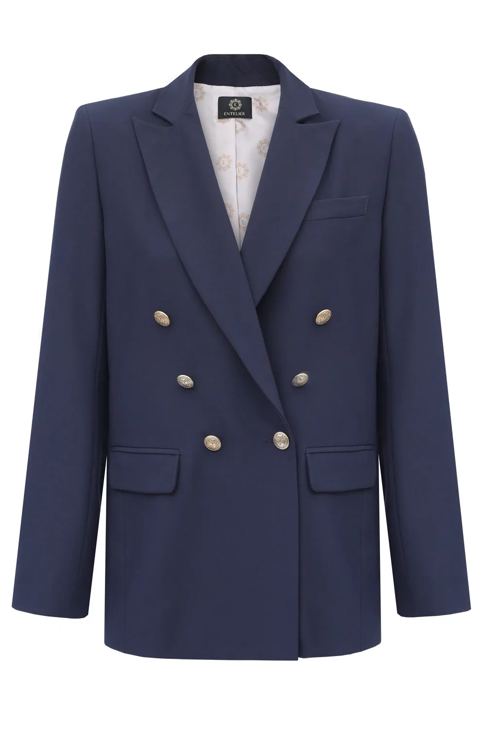 Double-breasted Jacket Navy Blue