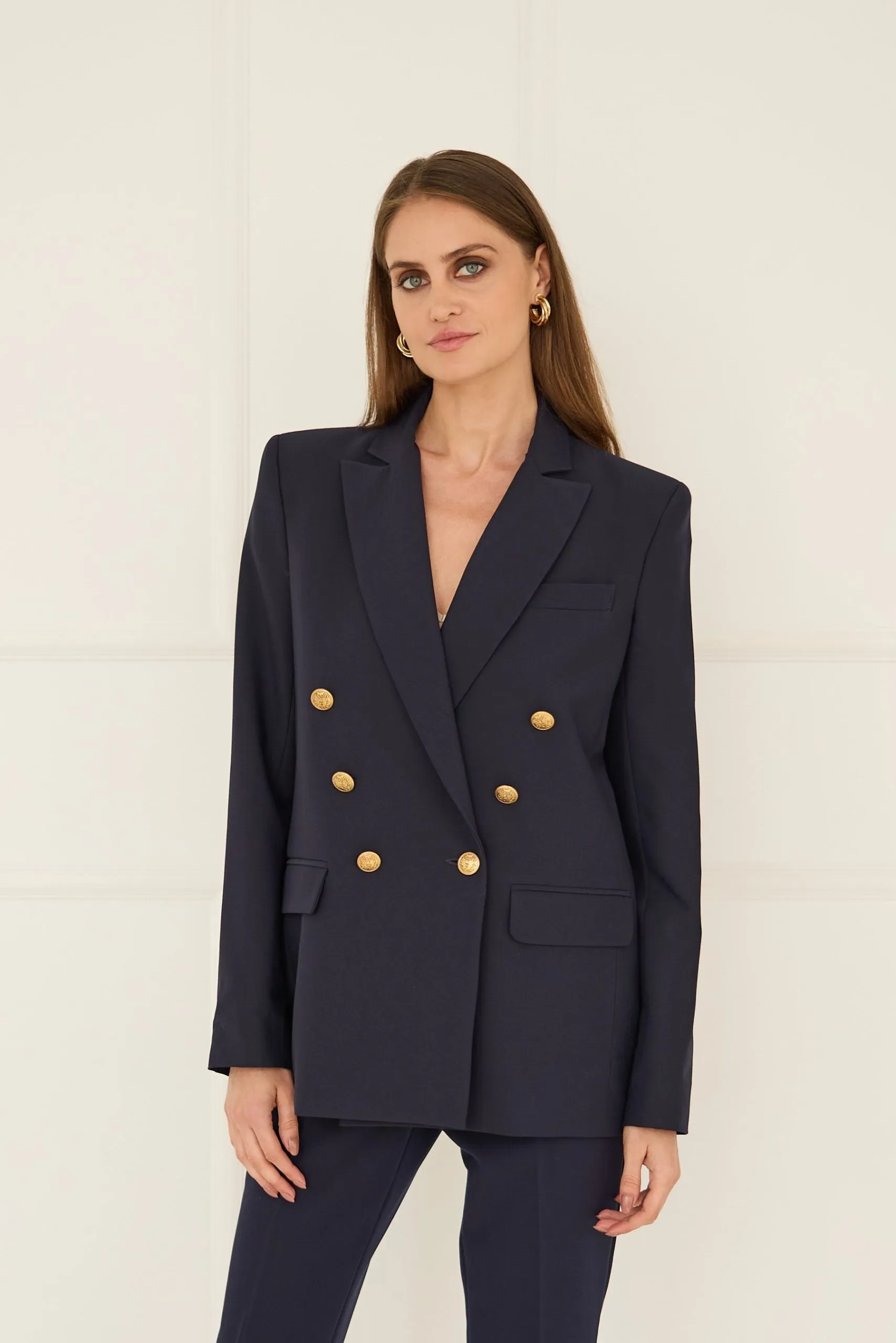 Double-breasted Jacket Navy Blue