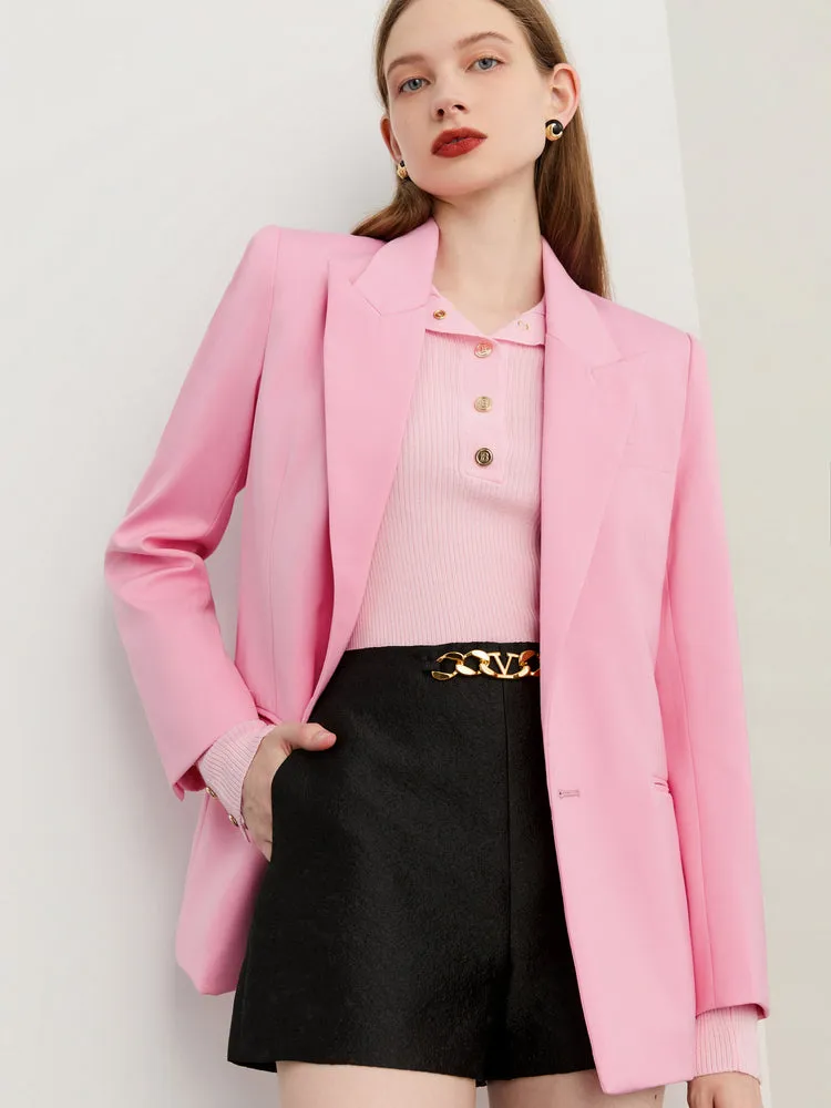 DPLAY fall New elegant feminine pink Loose Blazer - Imogen