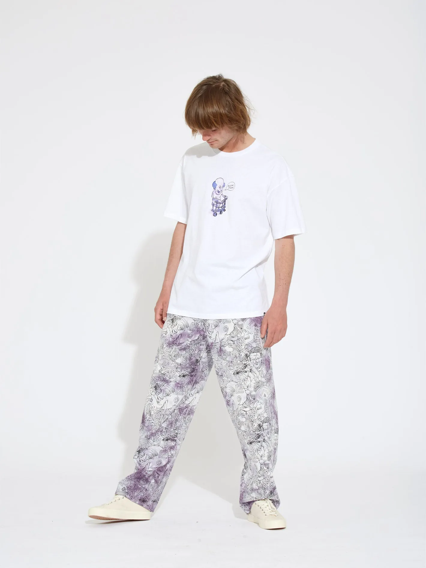 Ed Merlin Murray Elasticated Waist Trousers - PRINT