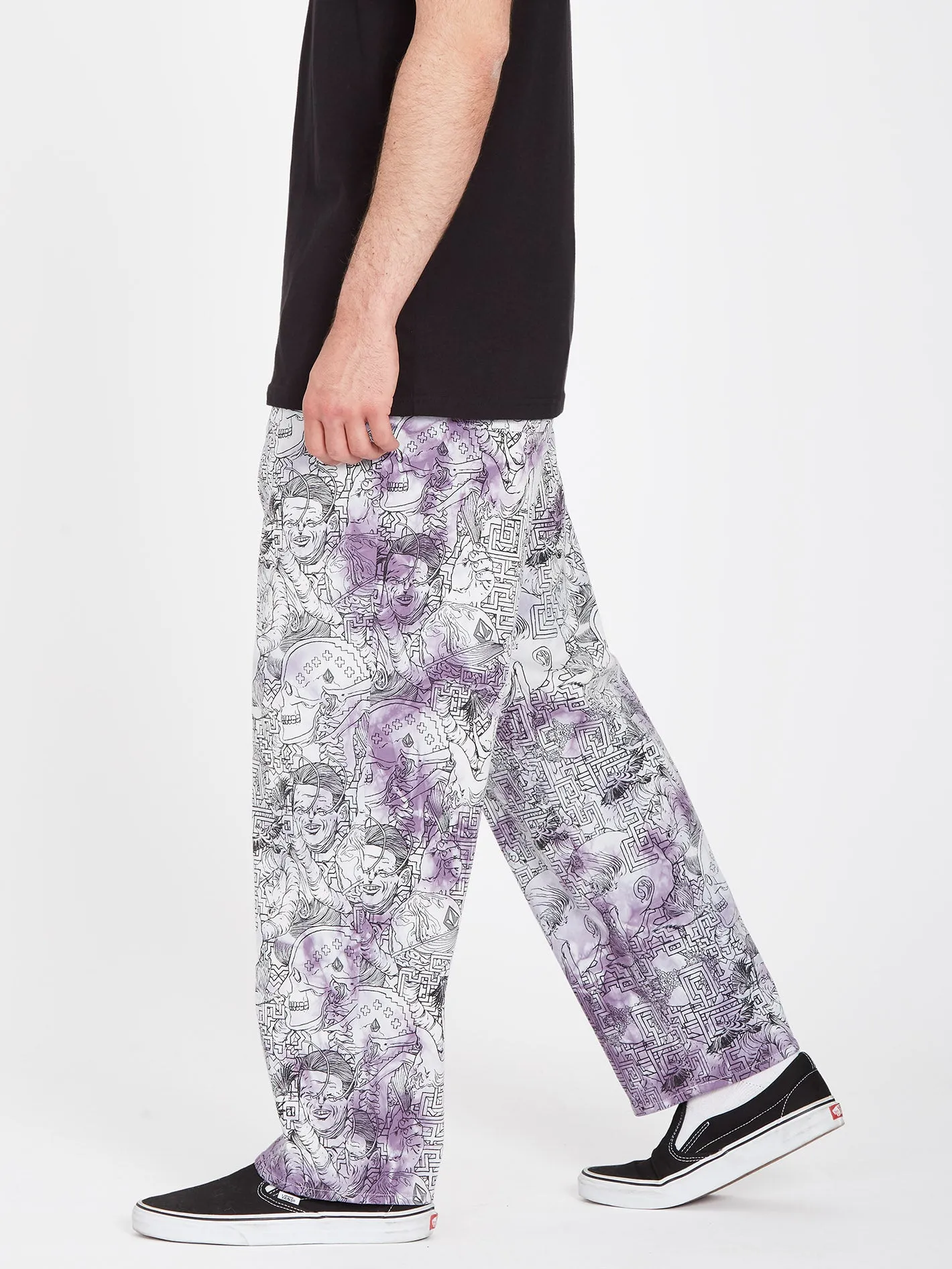 Ed Merlin Murray Elasticated Waist Trousers - PRINT