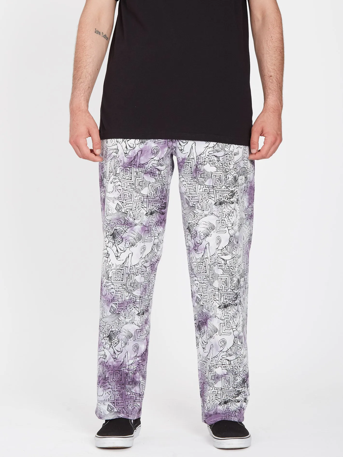 Ed Merlin Murray Elasticated Waist Trousers - PRINT