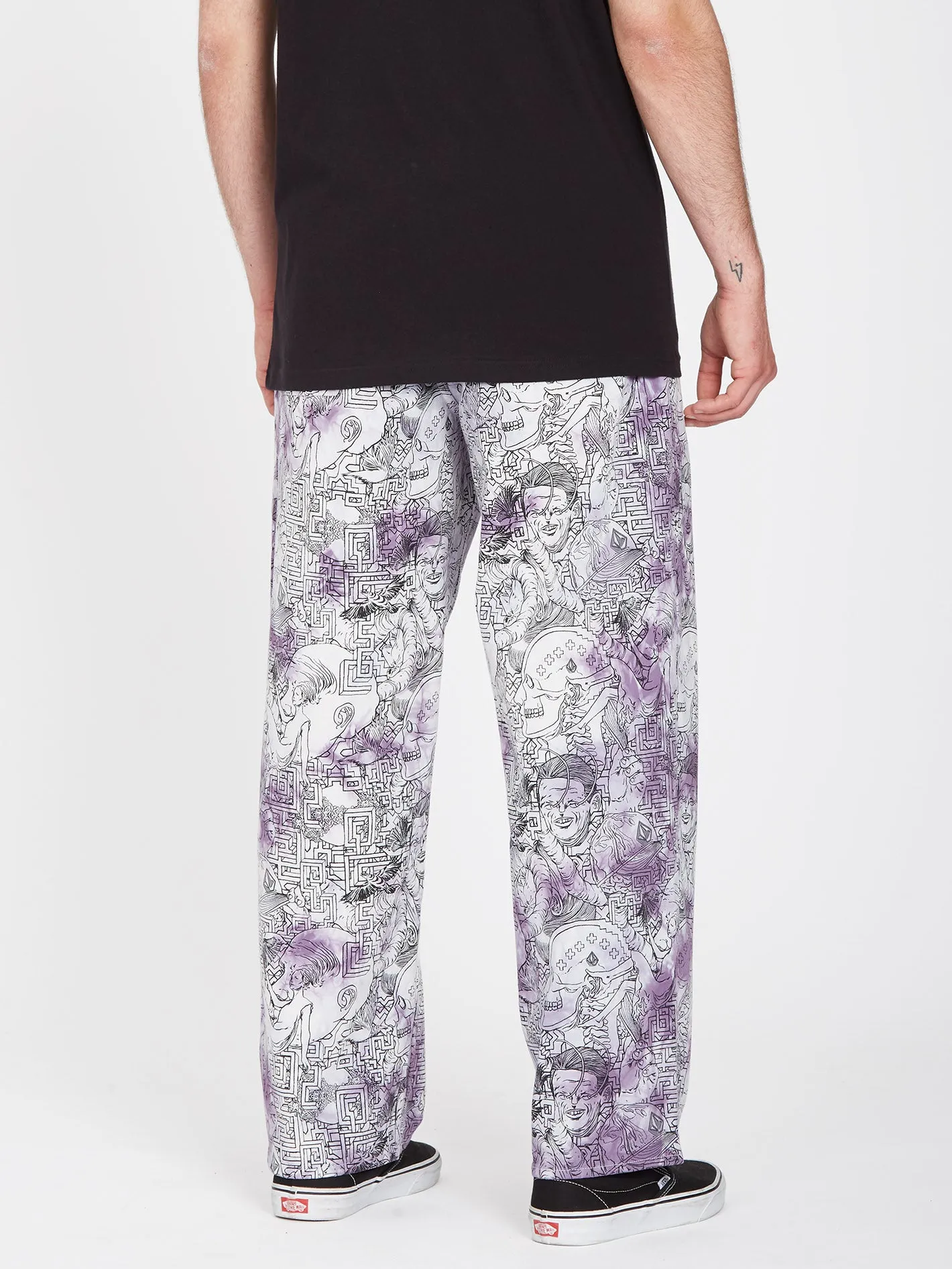 Ed Merlin Murray Elasticated Waist Trousers - PRINT