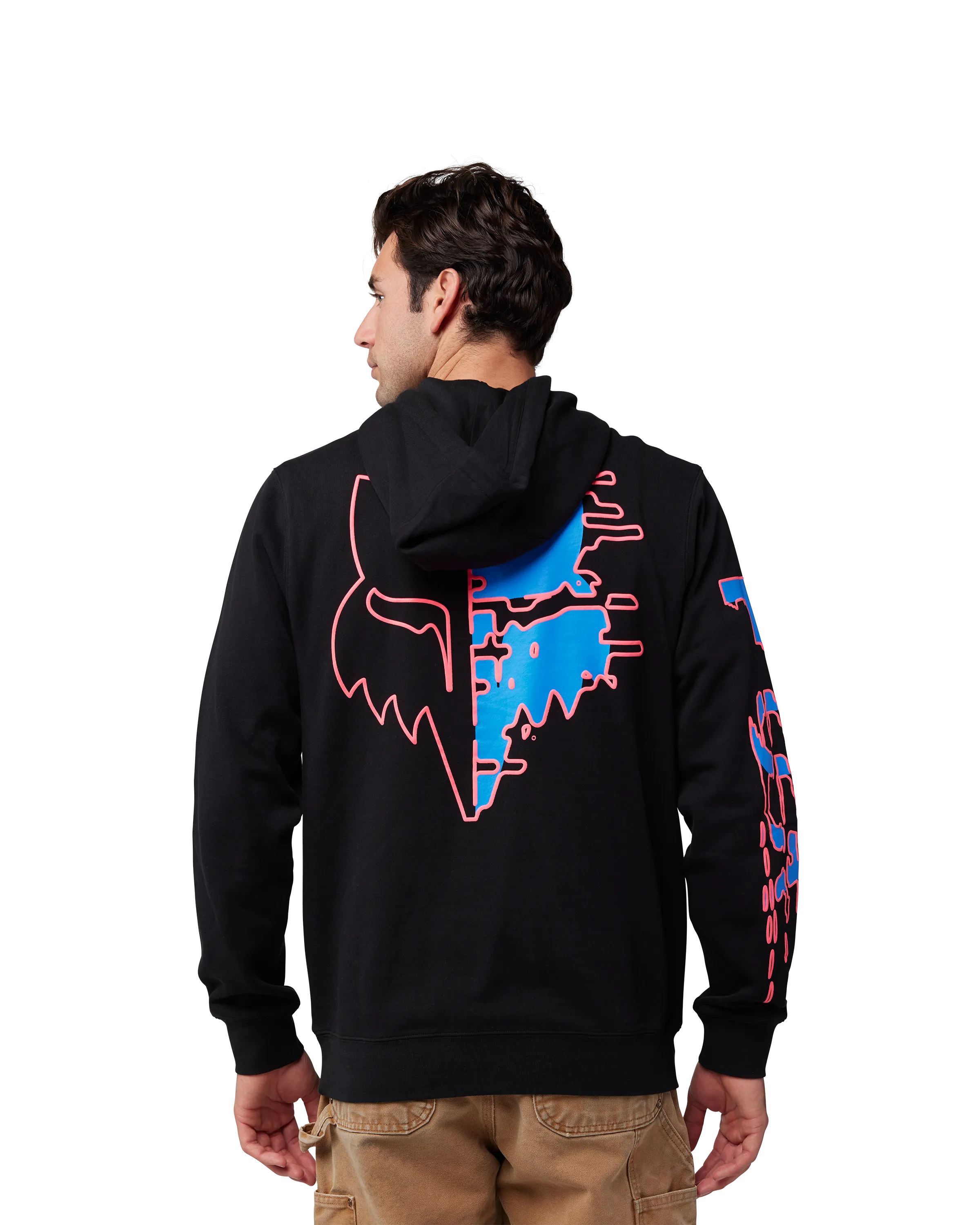 Emotion Blast Fleece Pullover Hoodie in Black