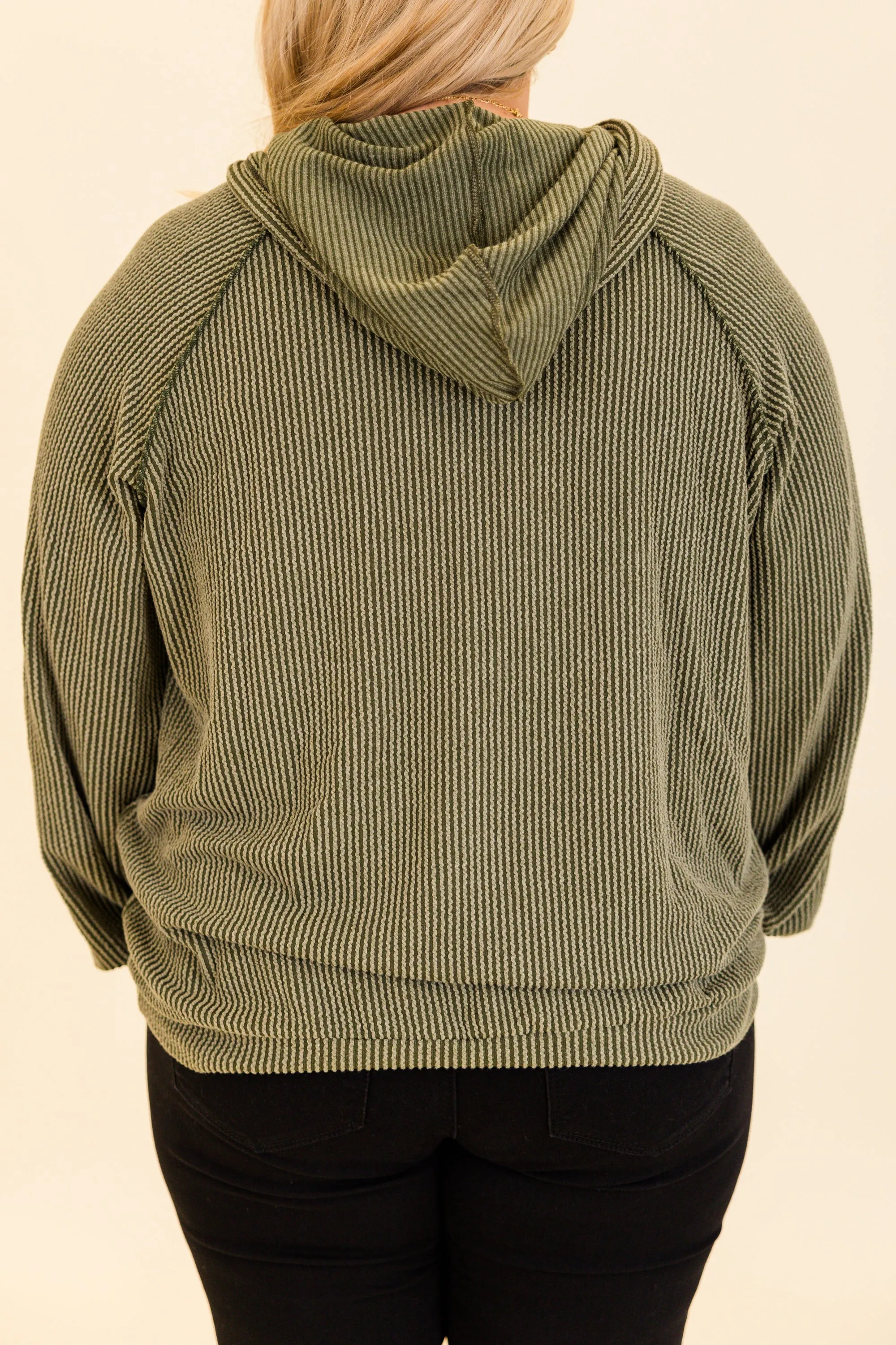 Fireside Cozy Hoodie, Olive