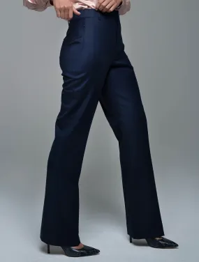 Flare Trouser - Navy