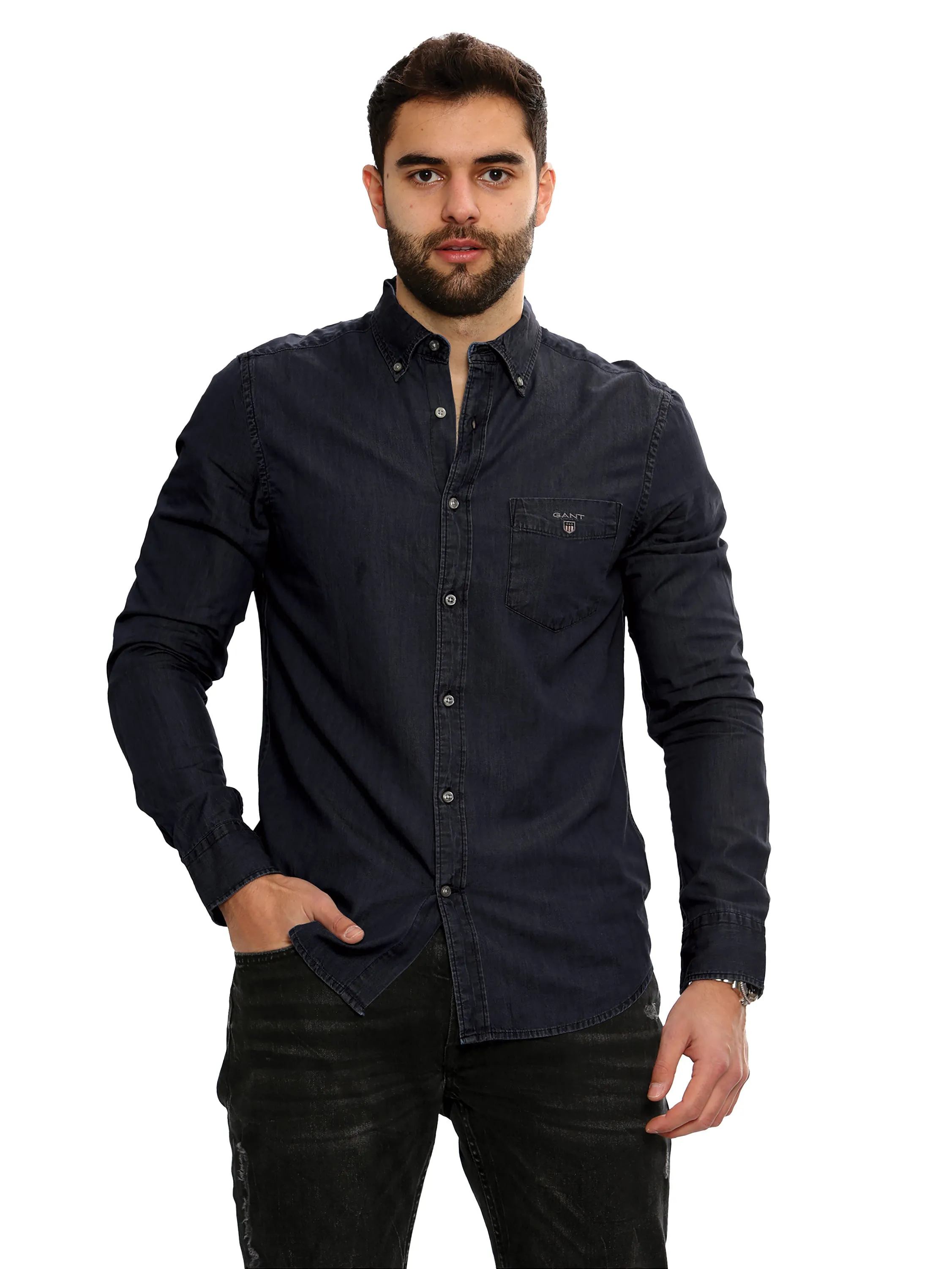 Gant Mens Regular Fit Shirts | The Indigo Shirt