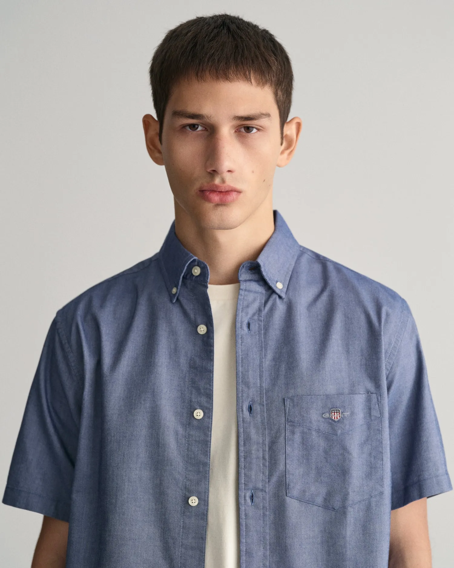 GANT - Oxford SS Shirt, Persian Blue