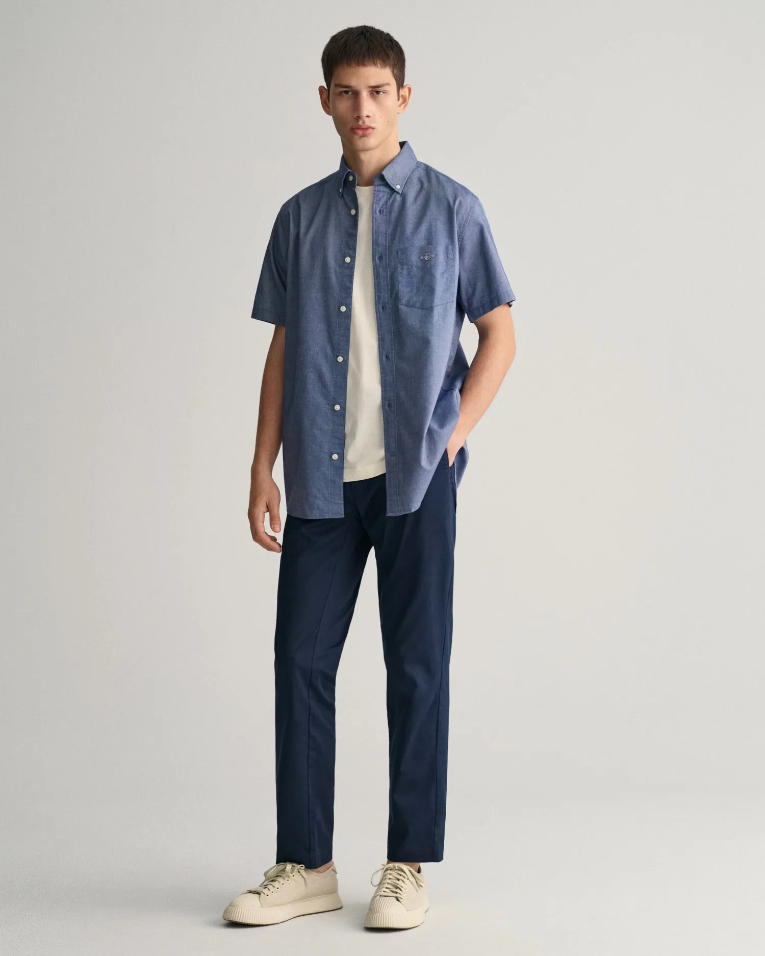 GANT - Oxford SS Shirt, Persian Blue