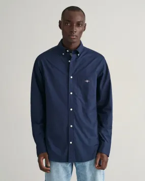 GANT - Regular Poplin Shirt, Marine