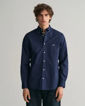 GANT - Regular Poplin Shirt, Navy