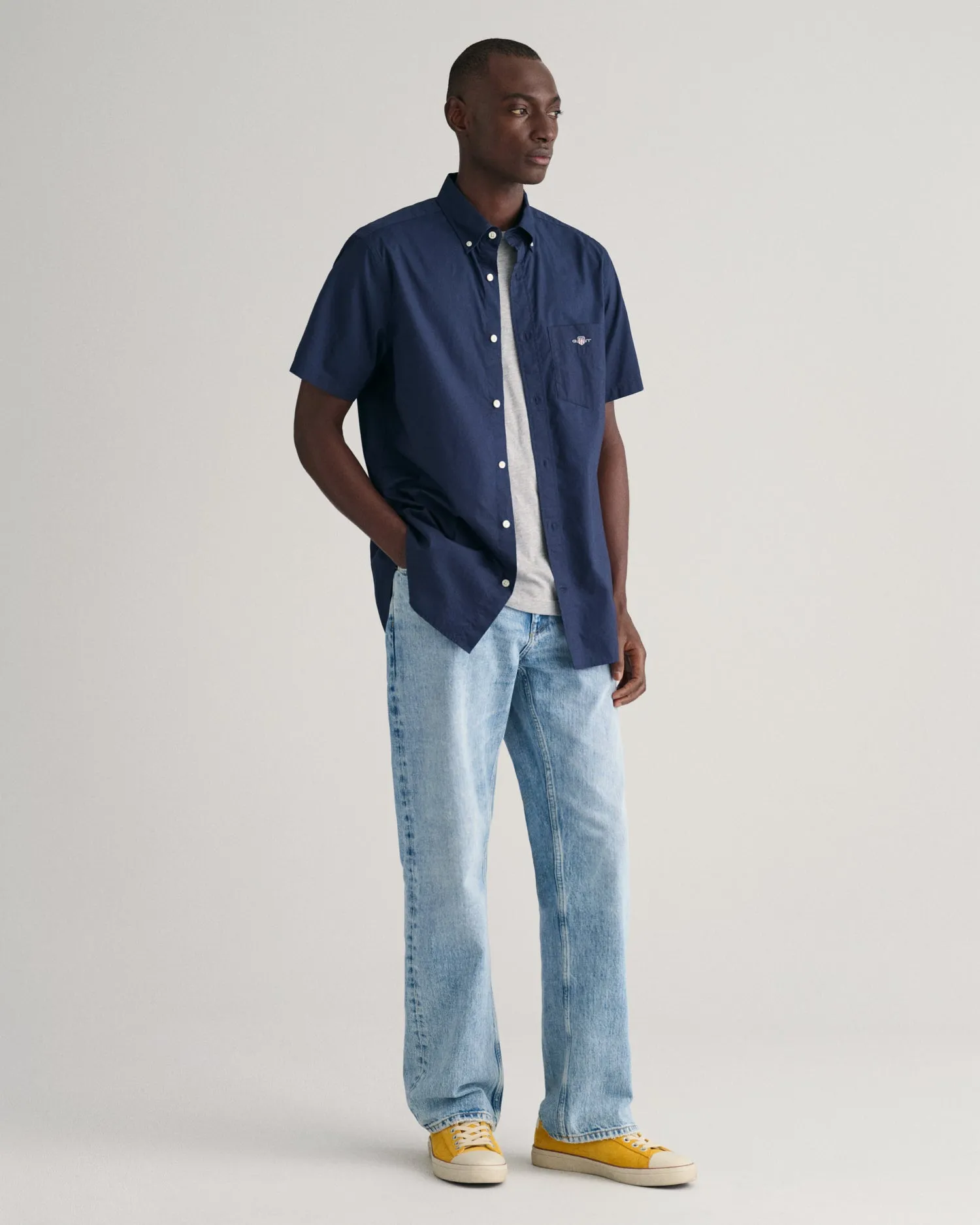 GANT Regular Poplin Short Sleeve Shirt