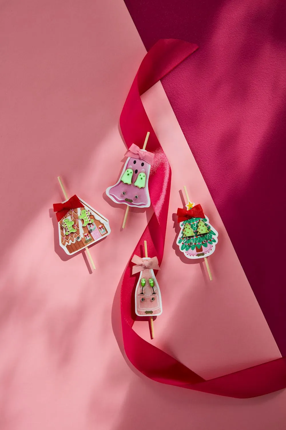 Glow-in-the-Dark Holiday Earrings by Mud Pie