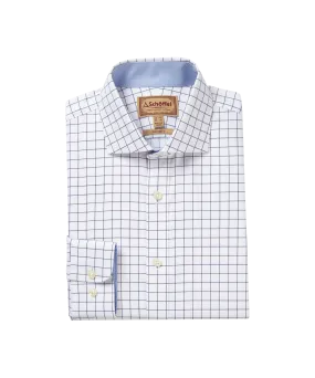 Greenwich Tailored Shirt - Purple Check