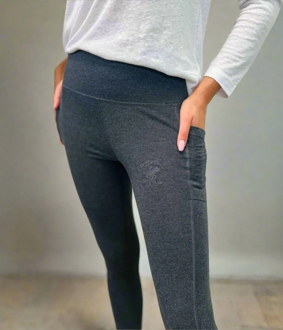 Grey Beverly Hills Polo Club Gym Leggings