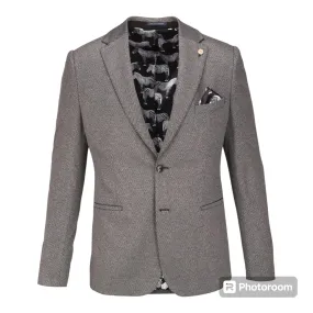 Guide London JK3504 Black Knitted Formal Blazer