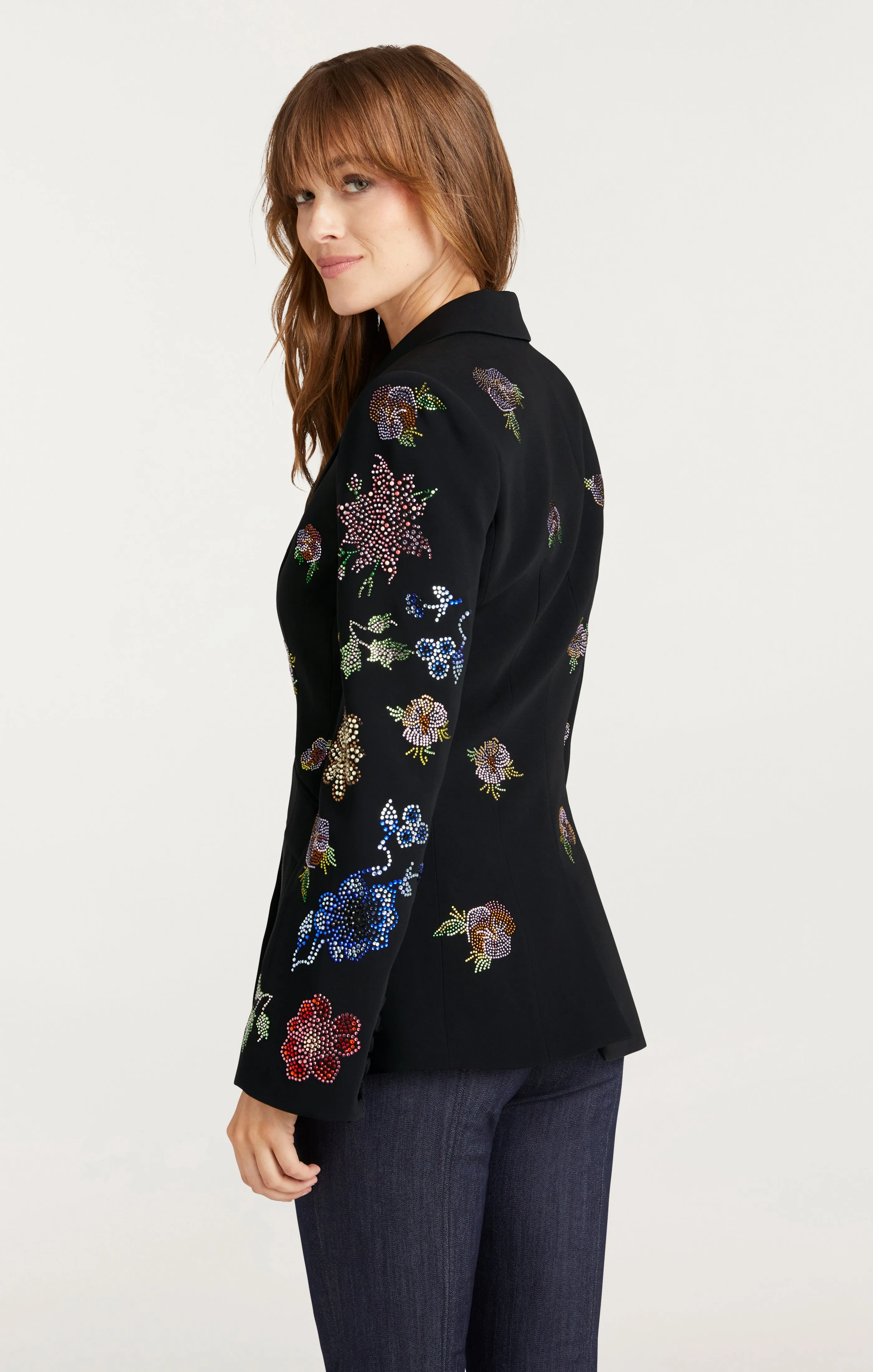 Heatset Pansy Garden Cheyenne Blazer