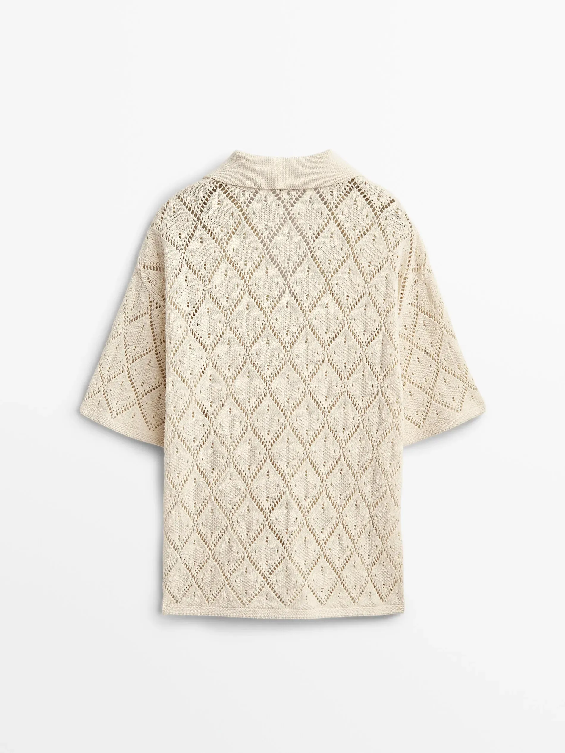 Hollow-out Loose Knit Tops