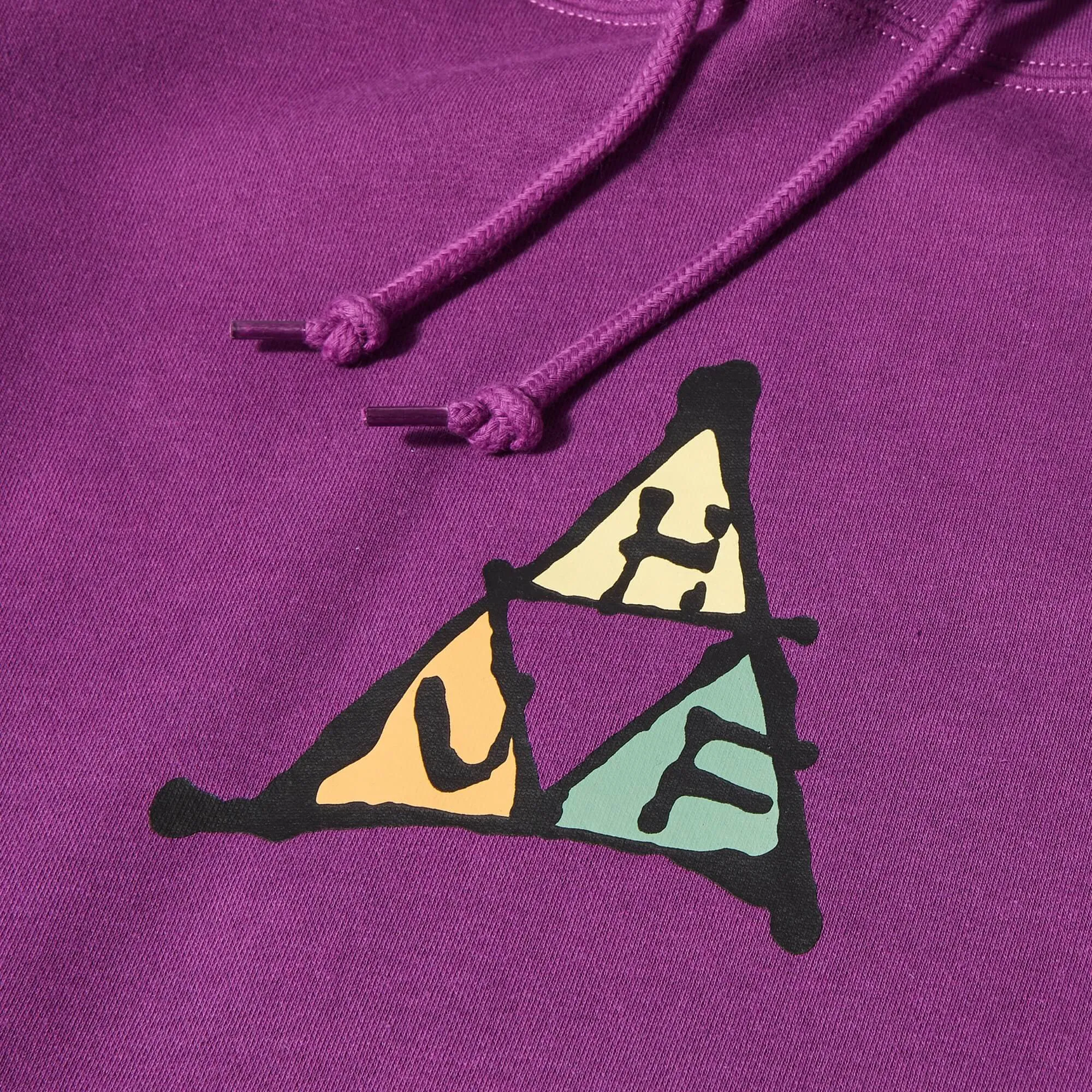 HUF No-Fi Triple Triangle Pullover Hoodie | Grape