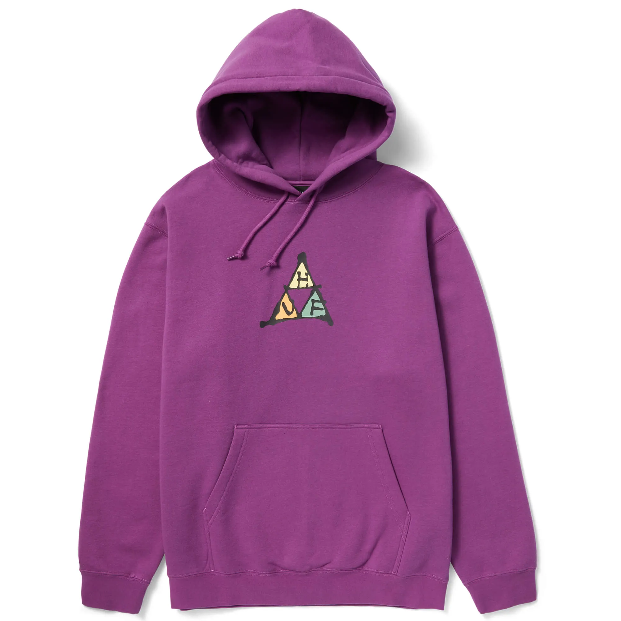 HUF No-Fi Triple Triangle Pullover Hoodie | Grape