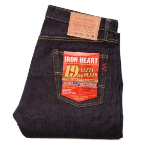 IH-634S-19L - 19oz Left Hand Twill Selvedge Denim Straight Cut Jeans - Indigo