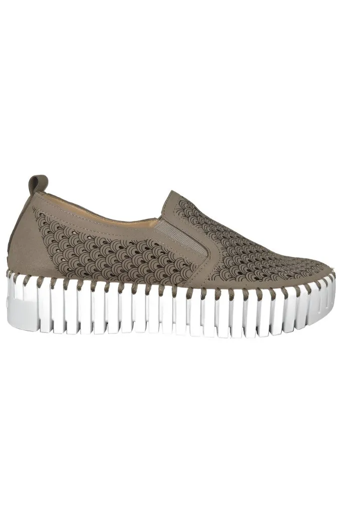 Ilse Jacobsen Tulip Platform Elastic Slip On in Falcon