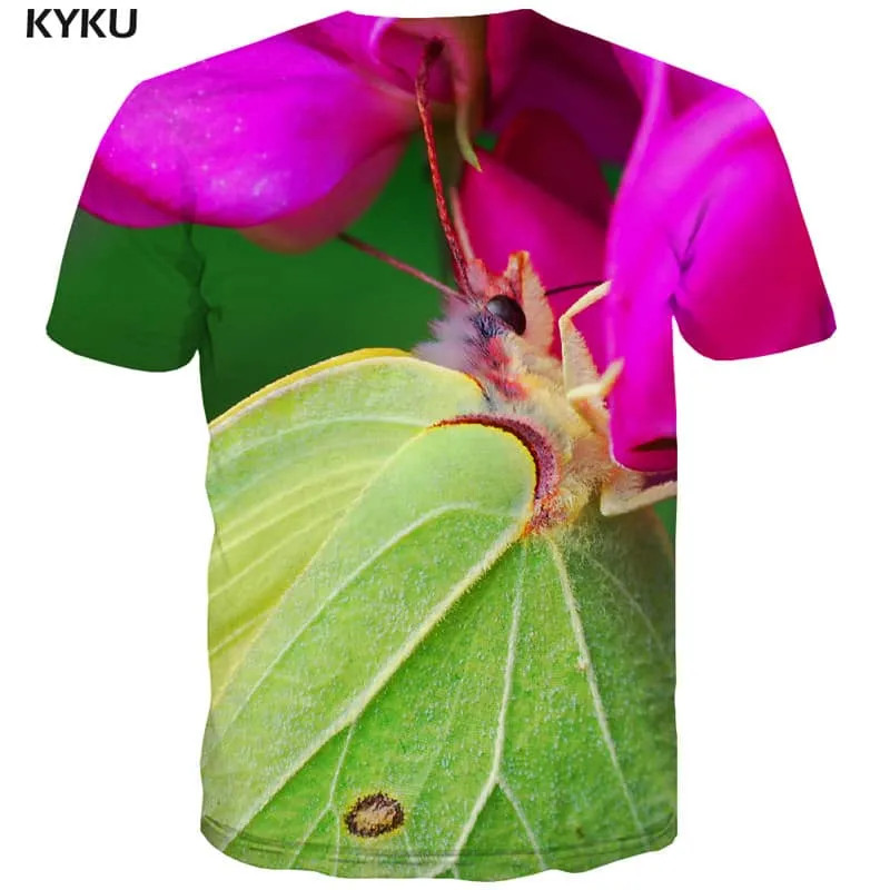 insect shirt clothing plant beautiful Casual art costume men