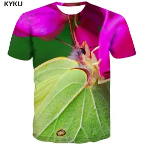 insect shirt clothing plant beautiful Casual art costume men