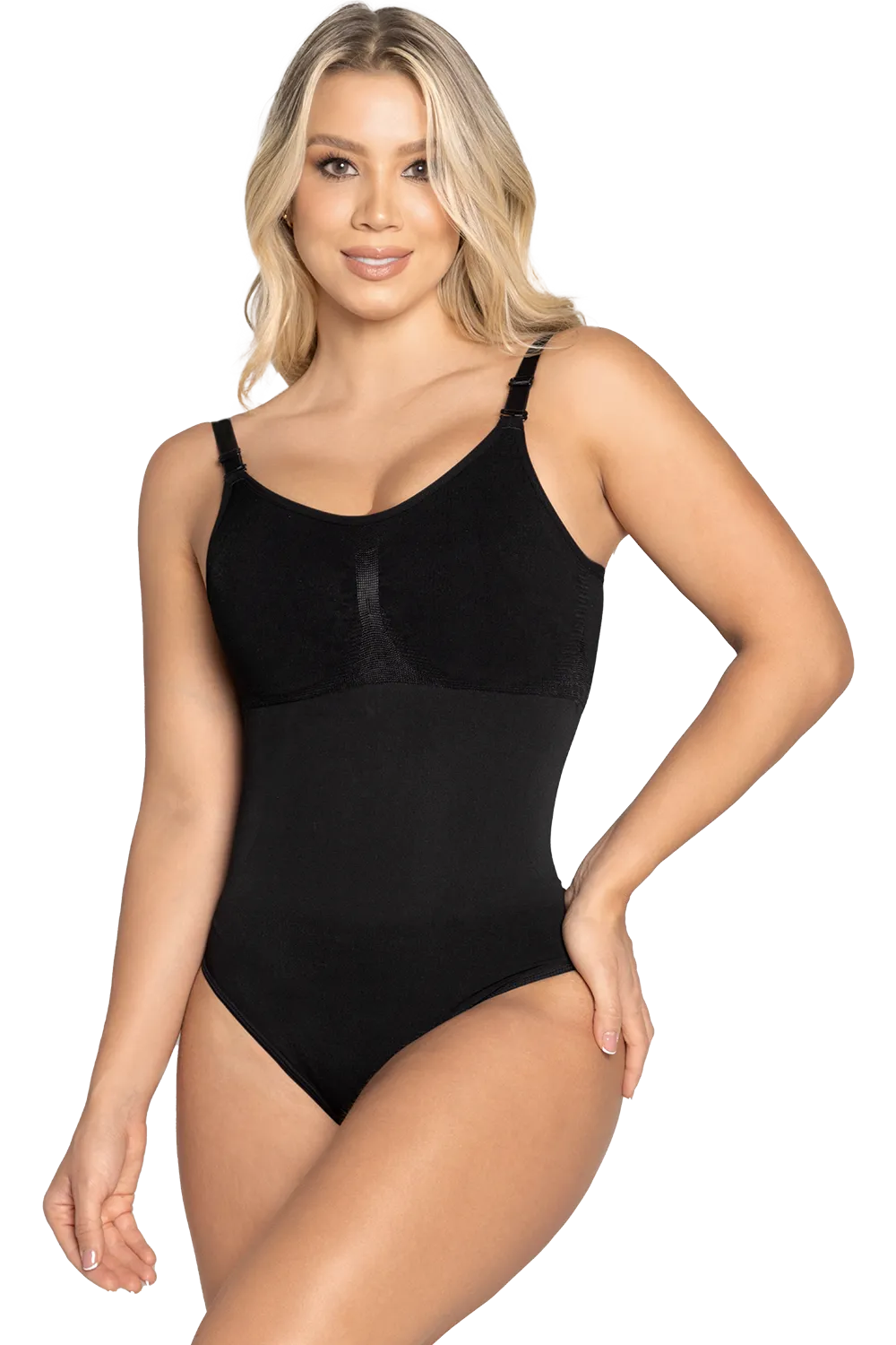 JACKIE LONDON 116 - Seamless Bust Thong Bodysuit