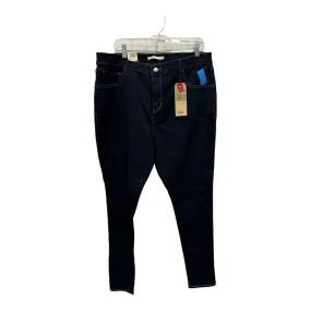 Jeans Skinny By Levis In Blue Denim, Size:18