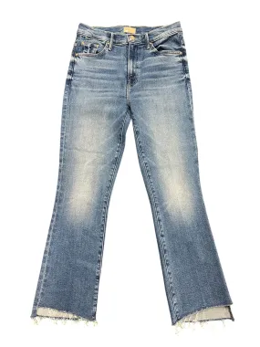 Jeans Straight By Mother Jeans In Blue Denim, Size: 2