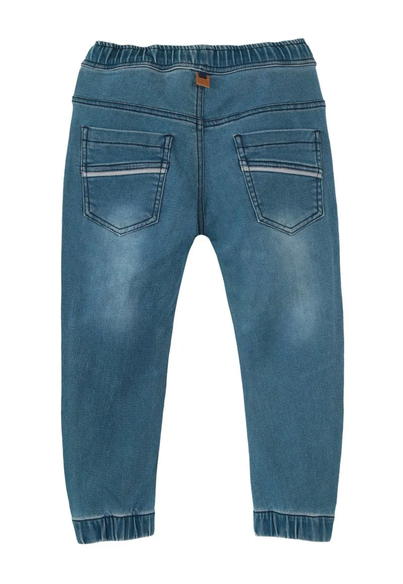 Jeans Super elastic Niño Denim celeste Black and Blue