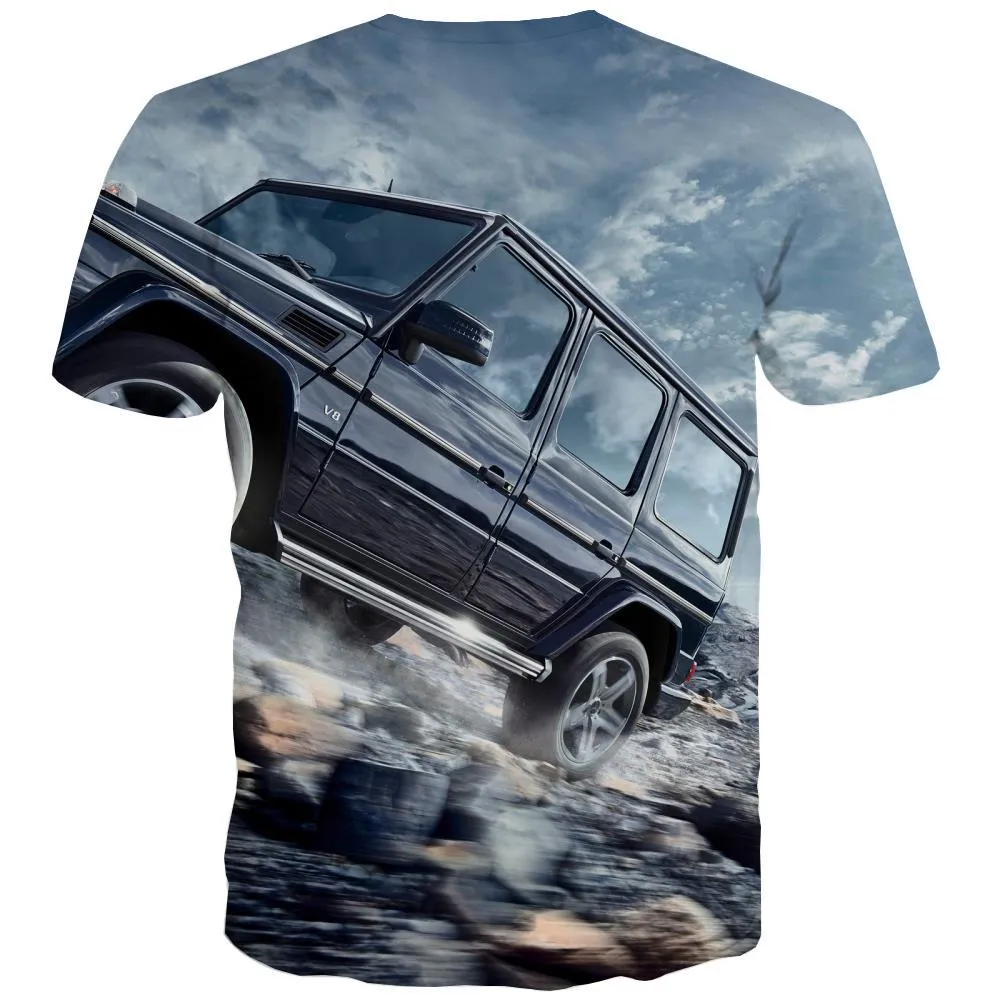 Jeep T-shirt Men Offroad Tshirts Cool car T-shirts 3d Short Sleeve Fashion Tops