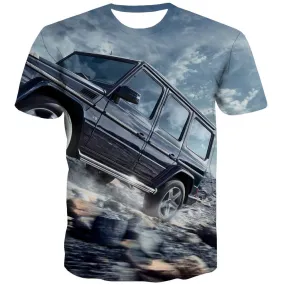 Jeep T-shirt Men Offroad Tshirts Cool car T-shirts 3d Short Sleeve Fashion Tops