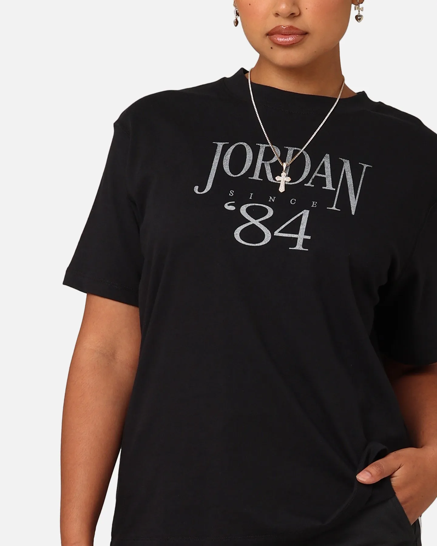 Jordan Women's Heritage Graphic T-Shirt Black/Sail