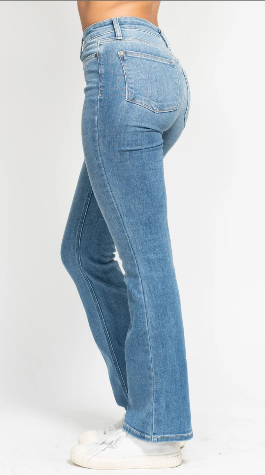 Judy Blue High Waist Classic Contrast Wash Bootcut Denim