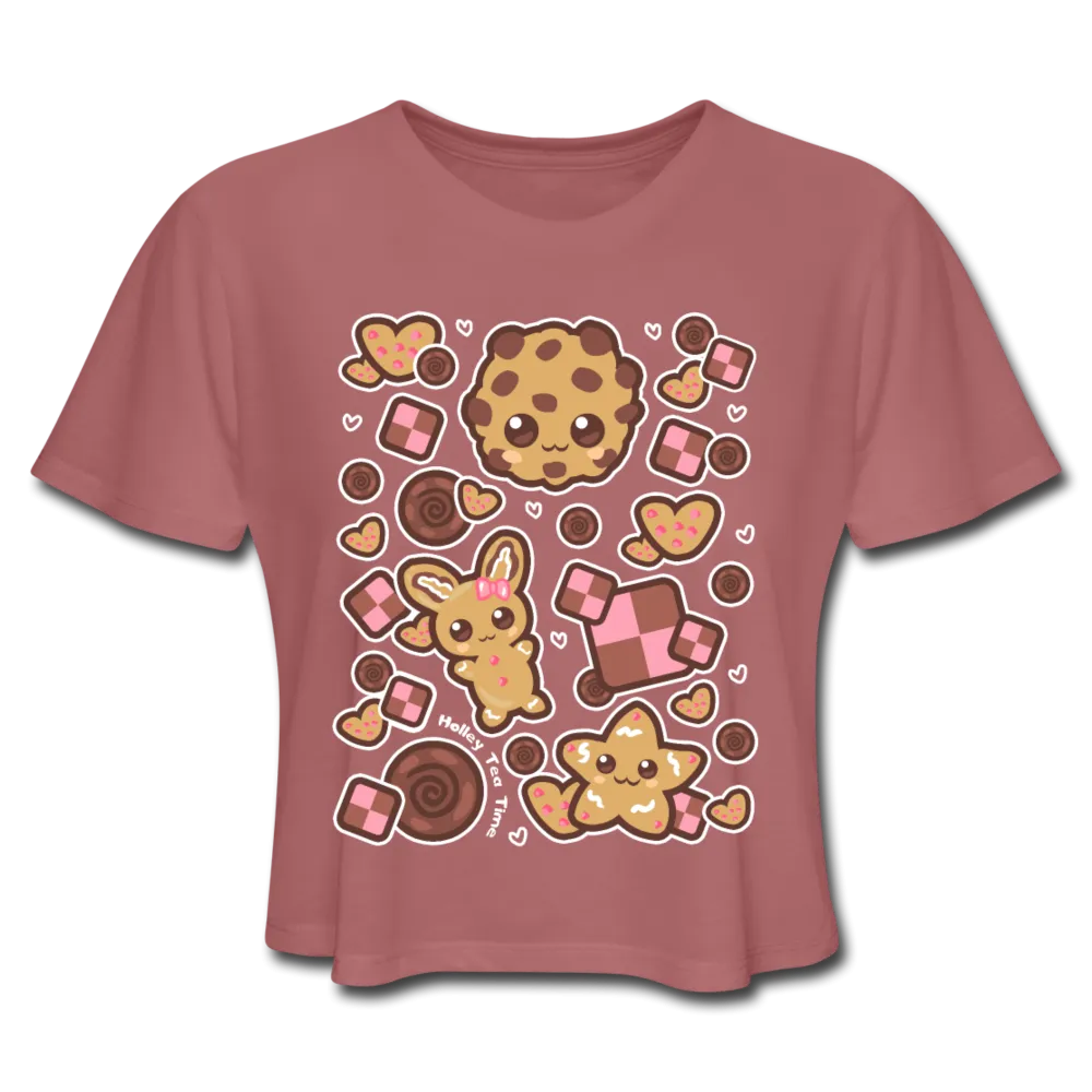 Kawaii Cookies Women's Cropped T-Shirt