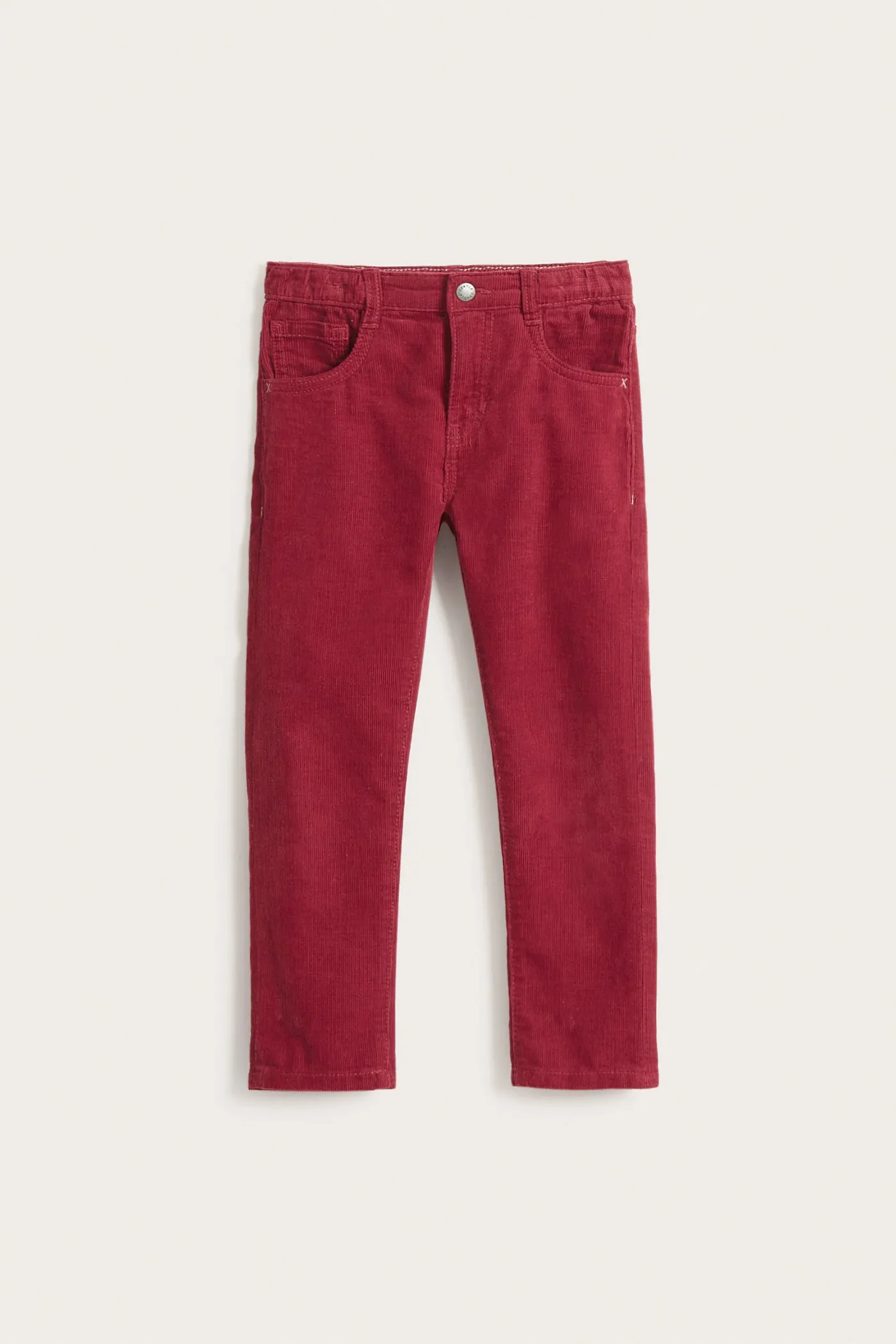 Kids' red corduroy trousers