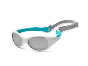 Koolsun Flex Sunglasses - White Aqua