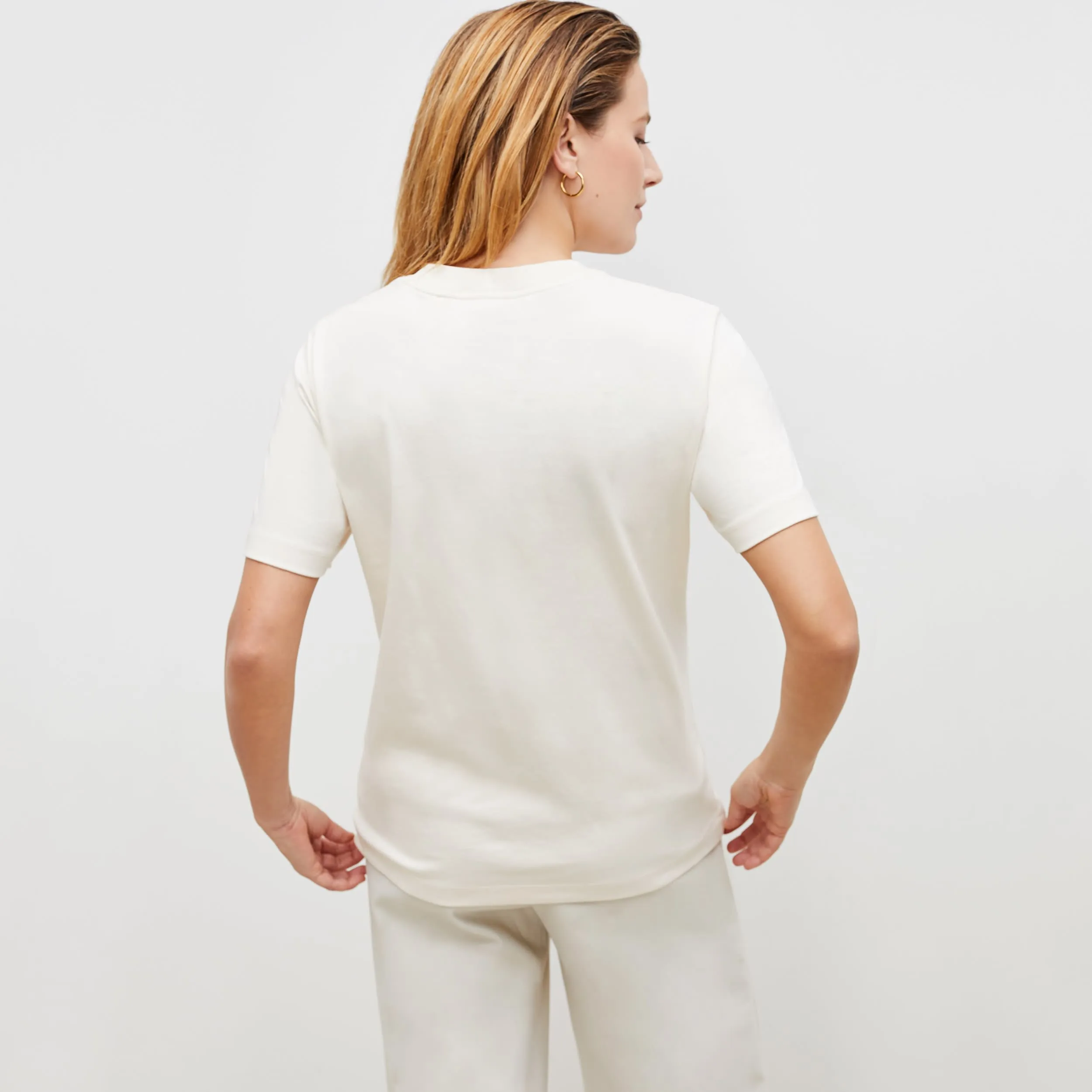 Leslie T-Shirt - Pima Cotton :: Ivory