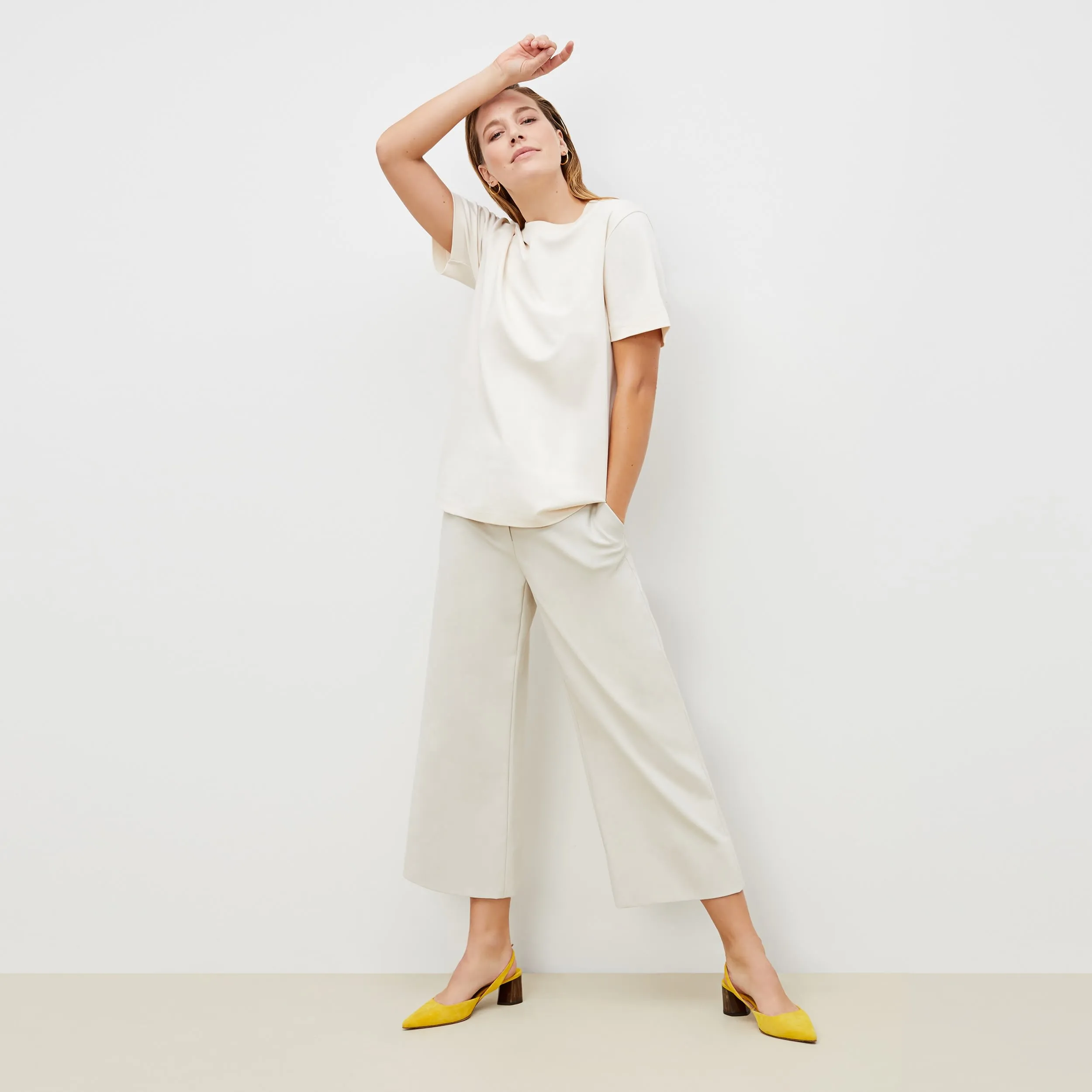 Leslie T-Shirt - Pima Cotton :: Ivory