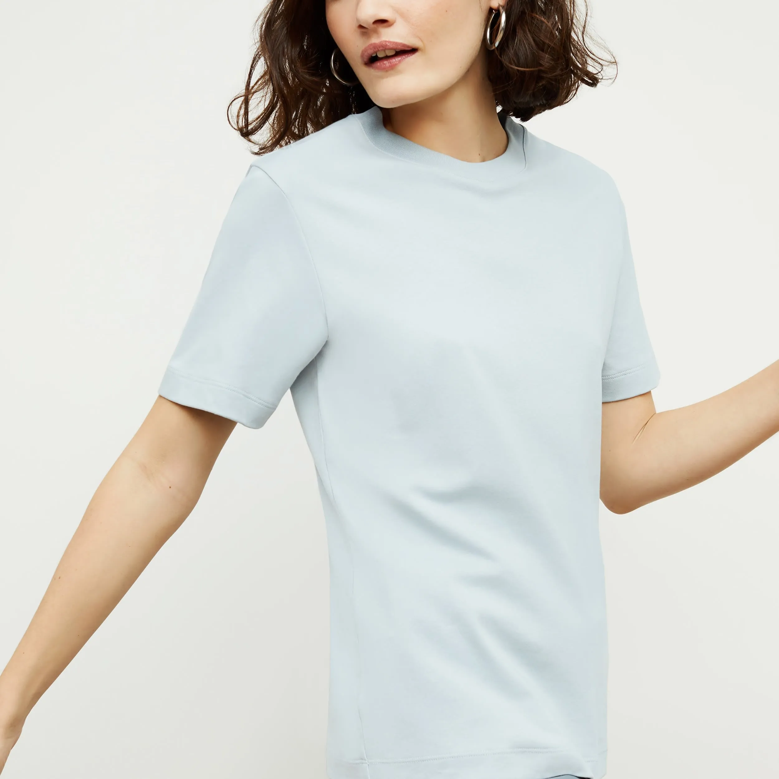 Leslie T-Shirt - Pima Cotton :: Sky Blue