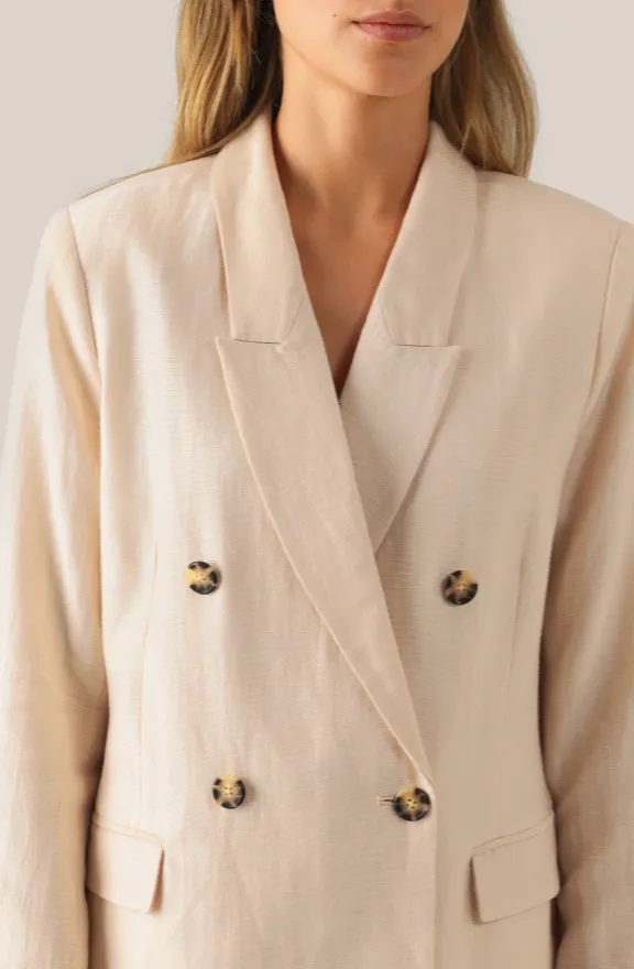 Lia Blazer - Cream Tan