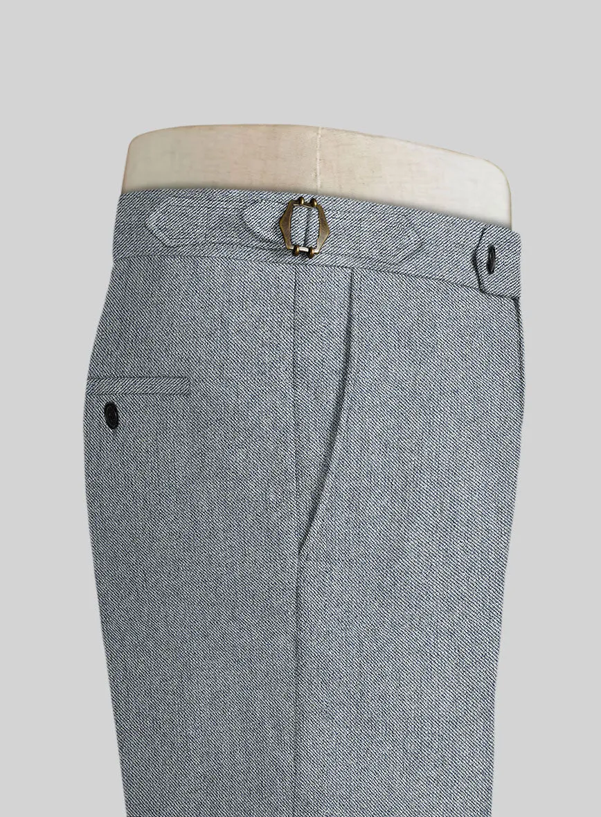 Light Blue Denim Highland Tweed Trousers