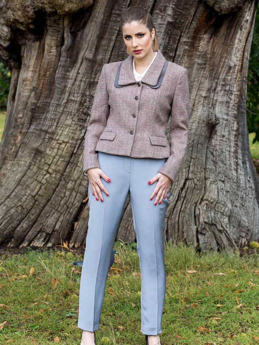 Light Grey Silk Trousers